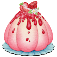 Strawberry Lava Cake png
