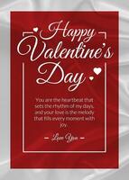 Valentine's Day Greeting Card template