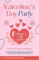 Valentine's Day Party Poster Template