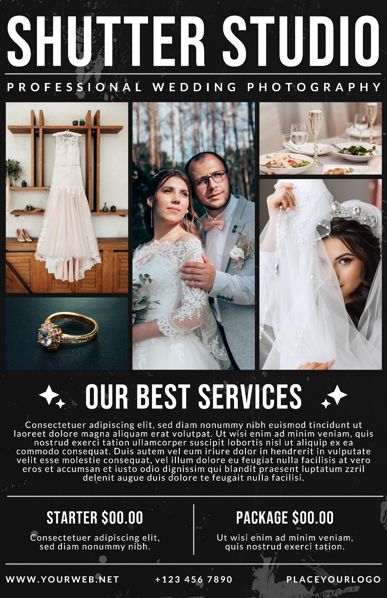 Wedding Photography  Business Poster Template