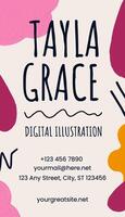 Digital Illustration Business Card Template