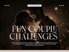 Valentine's Day Couple Challenges Presentation Template