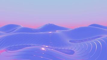 a blue and purple futuristic background with waves loop video