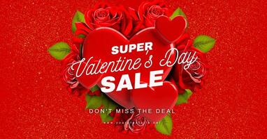 valentine sale for social media ads template