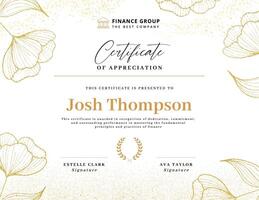 certificate for company template