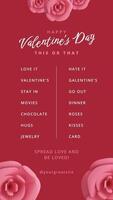 valentine instagram story for social media design template ideas
