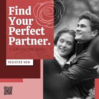 Online Dating Planner Instagram Post Template
