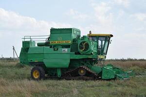 Combine harvesters Don. Agricultural machinery. photo