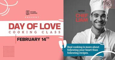 Valentine Cooking Class Facebook Ads Template