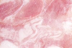 Close-up texture of ham, meat slice photo