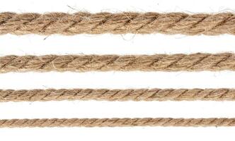 Rope knot isolated on white background photo