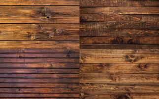 Collection of old wooden boards texture background photo