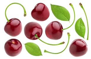 Cherry isolated on white background photo