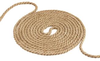 Hank rope isolated on white background photo