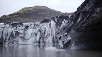 Melting glaciers of Iceland. Global warming. video