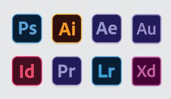 Adobe All Icons, Vector logos, Adobe Icons, Abstract Vector Art