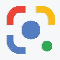 Google Lens High Resolution Transparent, Google Search Lens, Google Scanner Icon vector