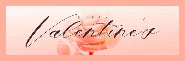 Happy Valentine's Day Greeting For Twitter Header template