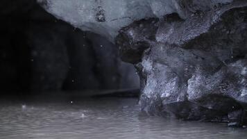 schmelzen Gletscher. global Erwärmen. Eis. video