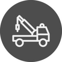 Tow Truck Creative Icon Design vector