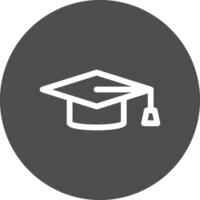 Graduation Cap Creative Icon Design vector