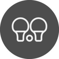 Ping Pong Creative Icon Design vector