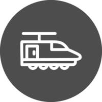 Electric Train Creative Icon Design vector