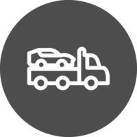 Tow Truck Creative Icon Design vector