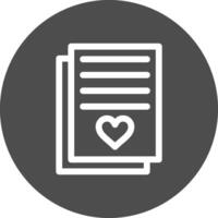 diseño de icono creativo de carta de amor vector