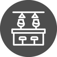 Bar Counter Creative Icon Design vector