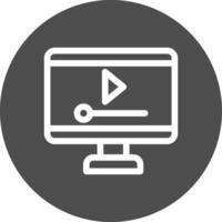 Video Player Creative Icon Design vector