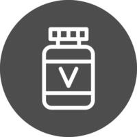 diseño de icono creativo de vitamina vector