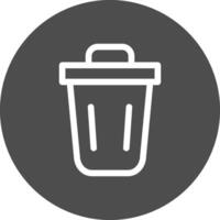 Trash Bin Creative Icon Design vector