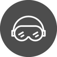 Ski Goggles Creative Icon Design vector