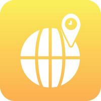 Globe Location Vector Icon