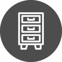 Filing Cabinet Creative Icon Design vector