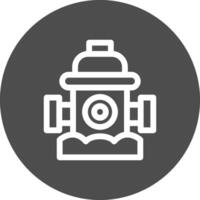 Fire Hydrant Creative Icon Design vector