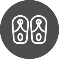 Slippers Creative Icon Design vector