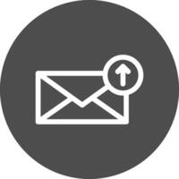 Upload Email Creative Icon Design vector