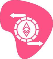 ethereum intercambiar vector icono