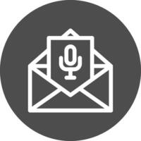 Voice Email Creative Icon Design vector