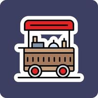 Food Cart Vector Icon