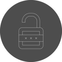 Lock Open Creative Icon Design vector