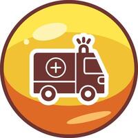 icono de vector de ambulancia