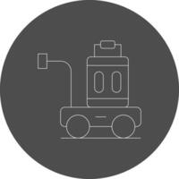 Luggage Cart Creative Icon Design vector