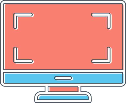 Monitor Vector Icon