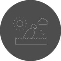 Message In A Bottle Creative Icon Design vector
