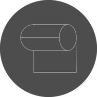 Tissue Roll Creative Icon Design vector