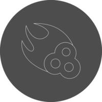 Meteorite Creative Icon Design vector