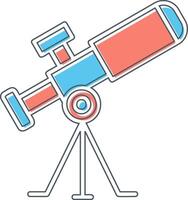 icono de vector de telescopio